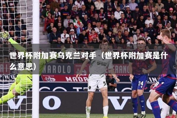 世界杯附加赛乌克兰对手（世界杯附加赛是什么意思）